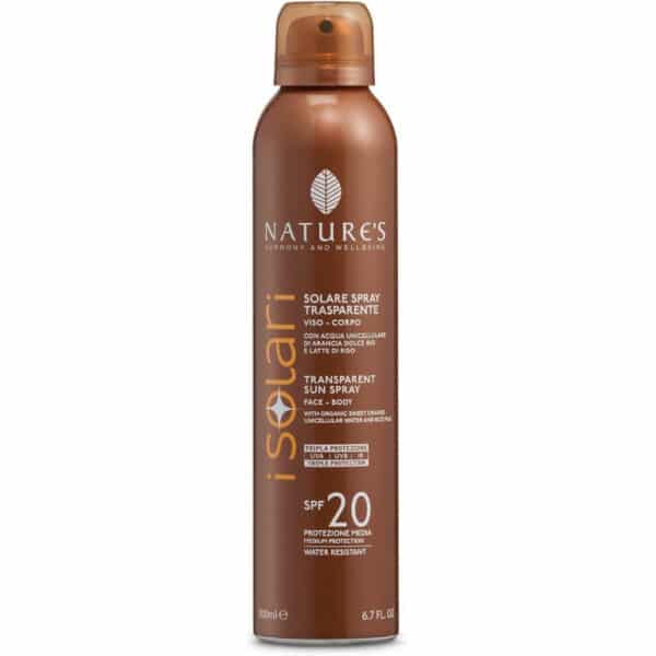 Solare Spray Trasparente SPF 20 200ml Nature's