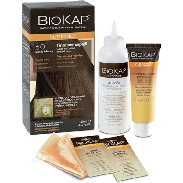 Tinta per capelli Nutricolor BioKap - 6.0 Biondo tabacco 140 ml