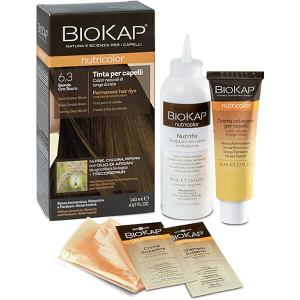 Tinta per capelli Nutricolor BioKap - 6.3 Biondo oro scuro 140ml