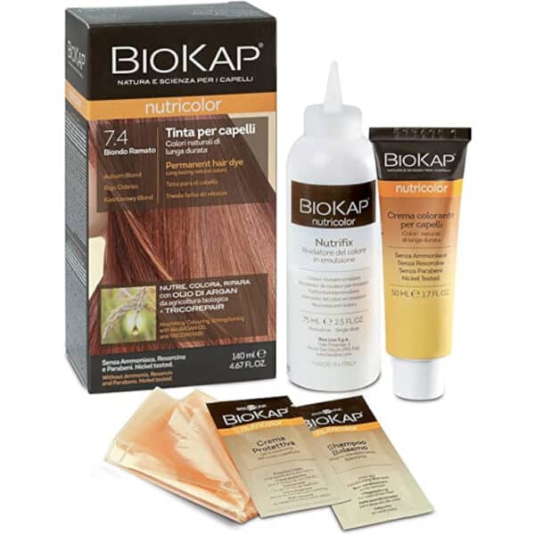 Tinta per capelli Nutricolor BioKap - 7.4 Biondo ramato 140 ml