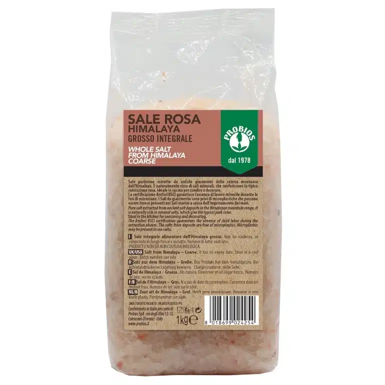 Sale rosa himalaya grosso integrale 1 kg Probios - Il Punto Naturale