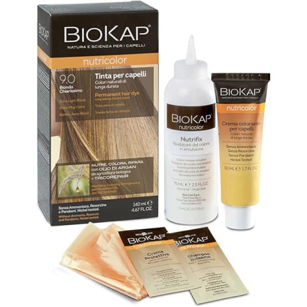 Tinta per capelli Nutricolor BioKap - 9.0 Biondo Chiarissimo 140 ml