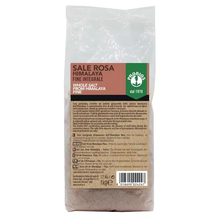 Sale rosa himalaya fino integrale 1 kg Probios - Il Punto Naturale