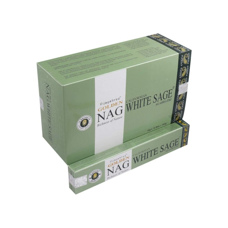 Incensi Golden Nag Salvia bianca 1 confez. da 15 gr - sticks - Il Punto  Naturale